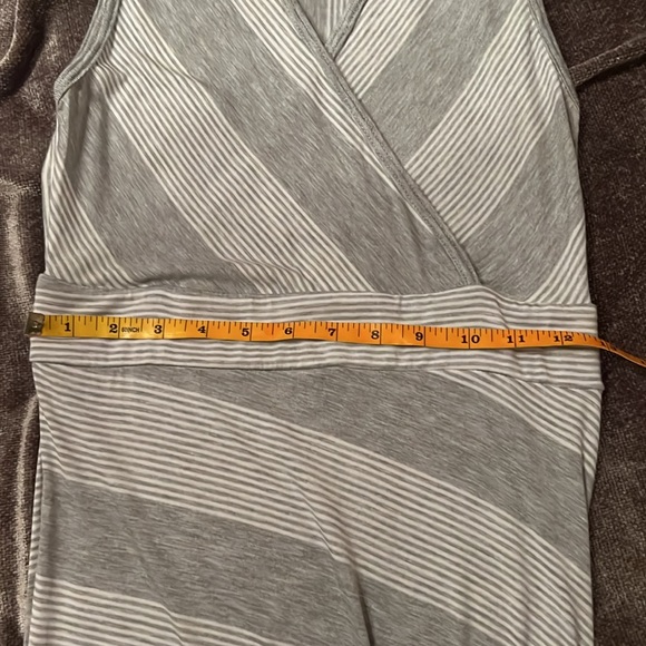 Go Couture Striped Maxi Dress in Grey Colorblock - Picture 15 of 17
